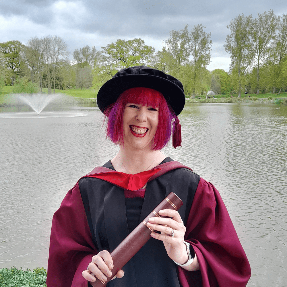 Biological Sciences graduate Hannah Adams at the spring graduation 2024