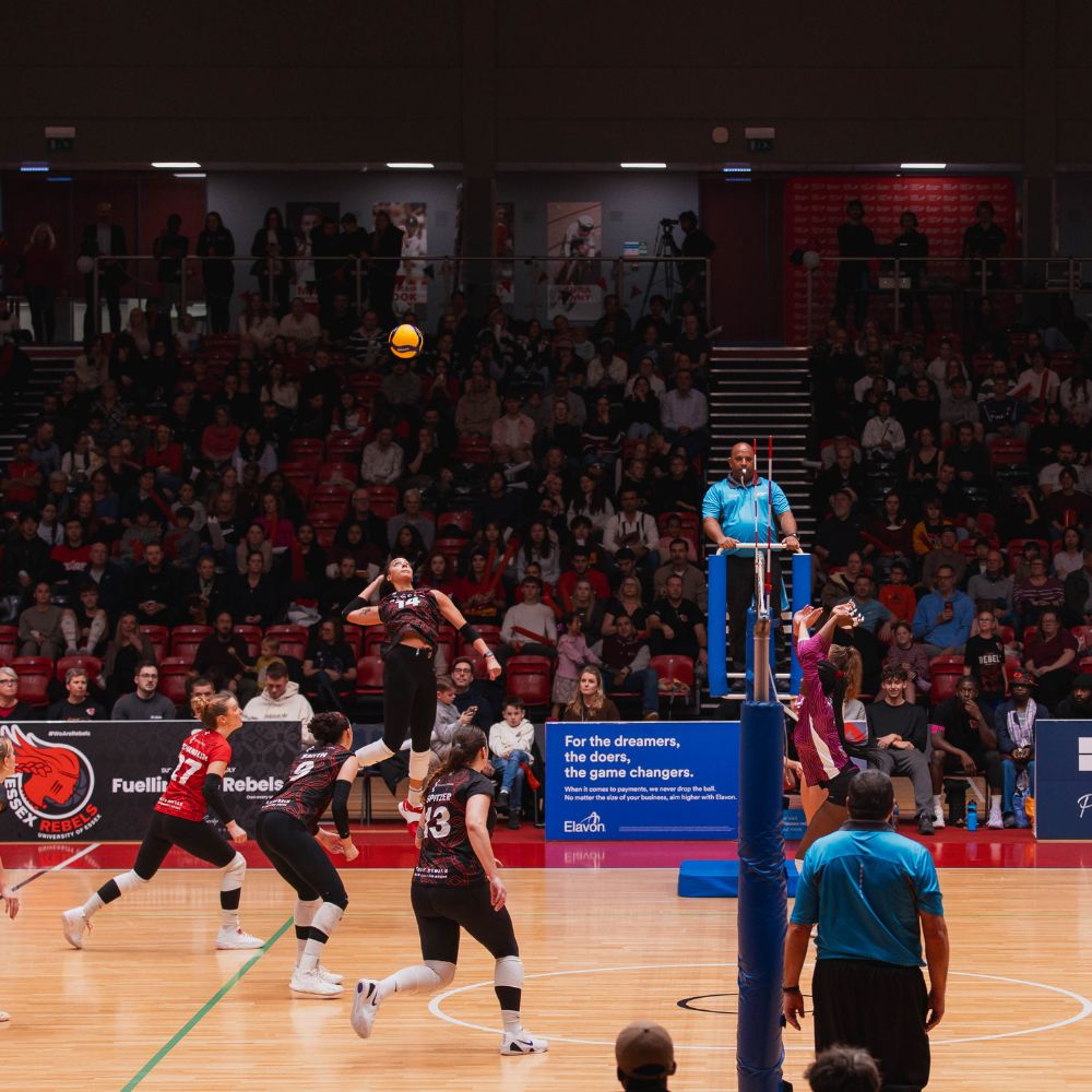 A smash in front of the record-breaking crowd