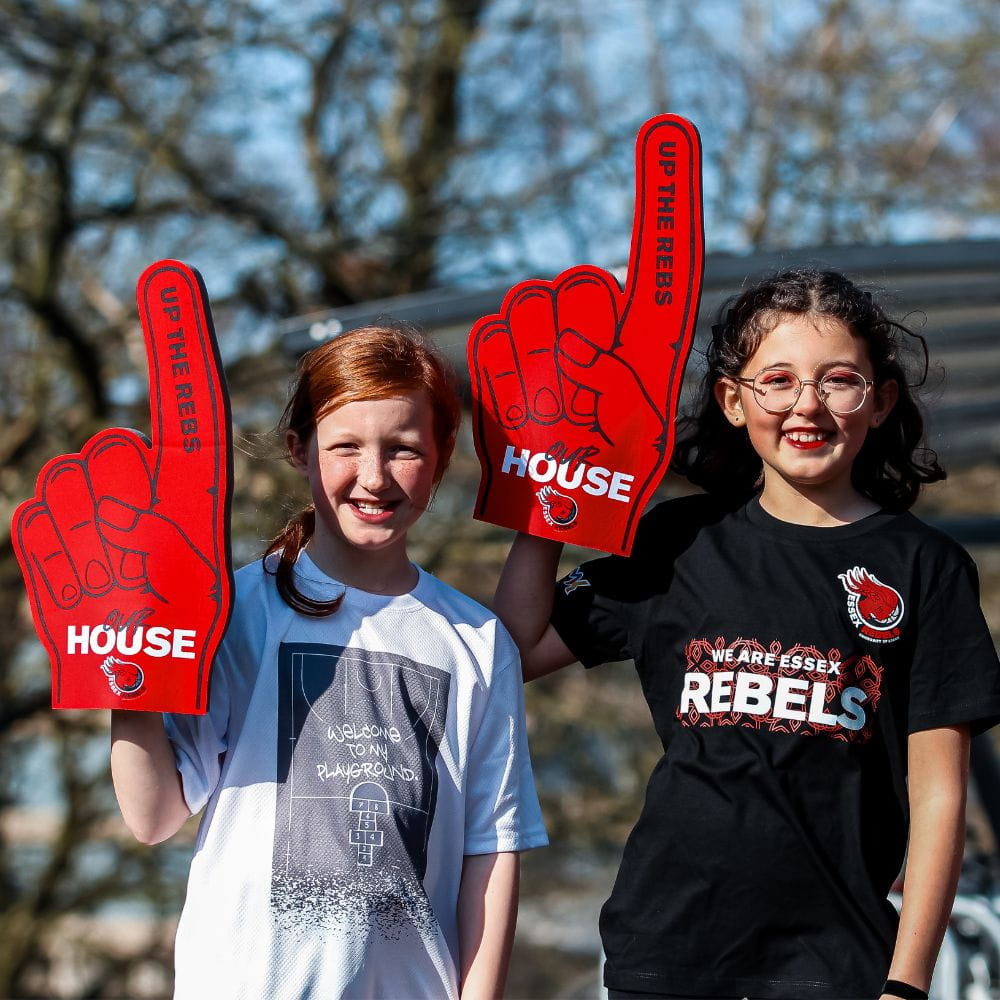 Children supporting the Essex Rebels