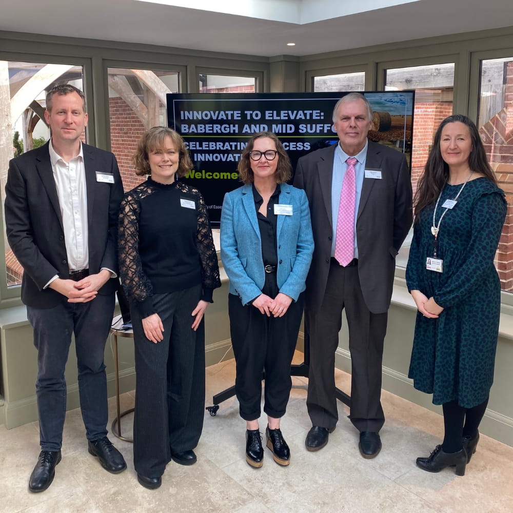 The presenters stand together for the Innovate to Elevate celebration