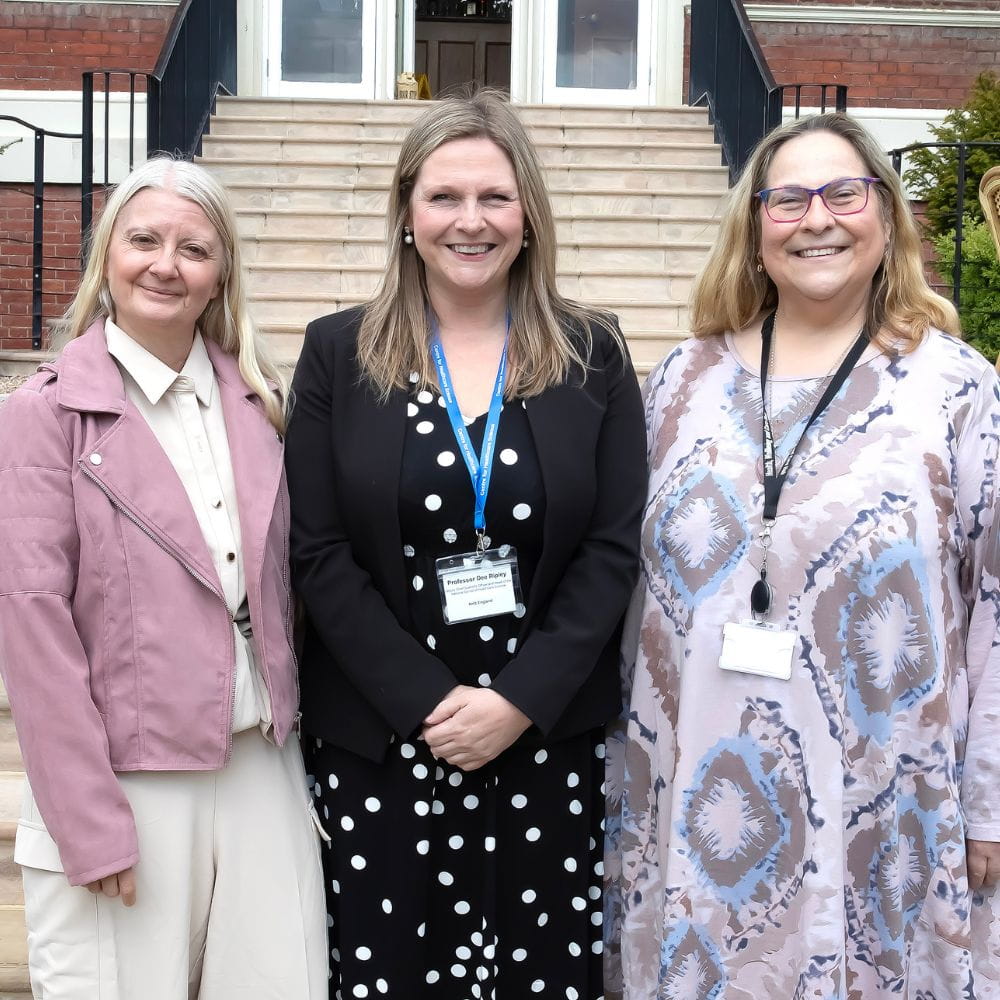 Professor Dee Ripley with Professor Maria Fasli and Professor Vicky Joffe