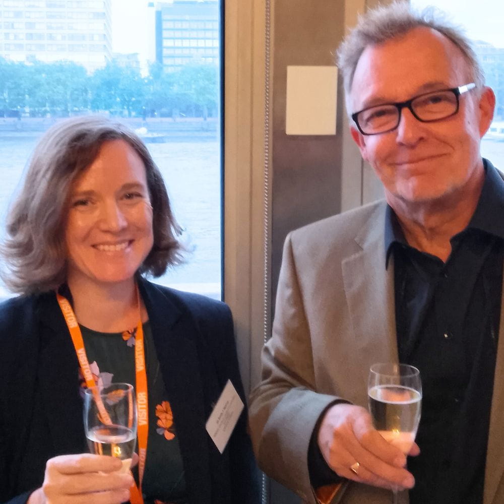 Dr Emily Murray and Dr Tony Sampson at launch of report at Parliament