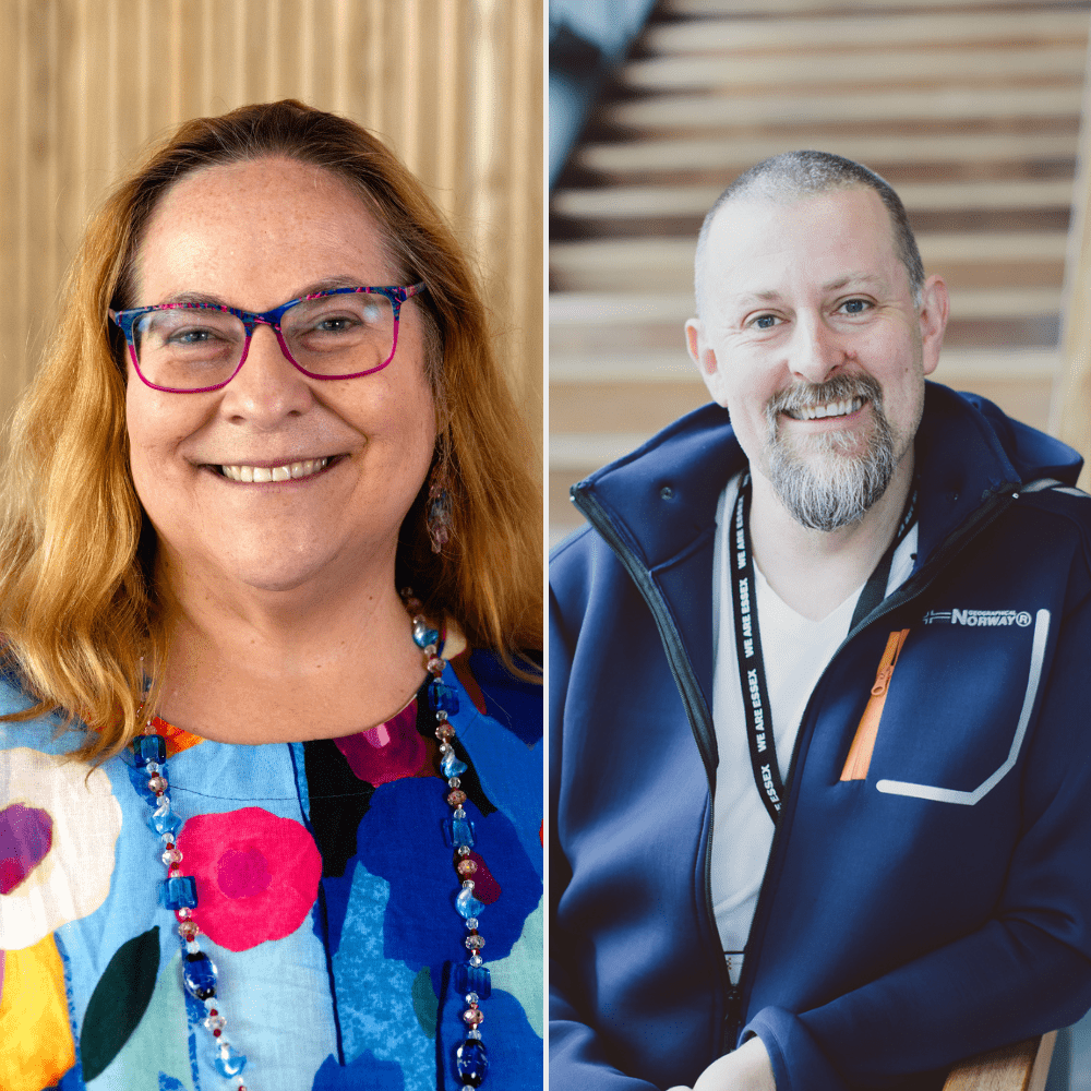 Professor Victoria Joffe (left) and Professor Reinhold Scherer (right)