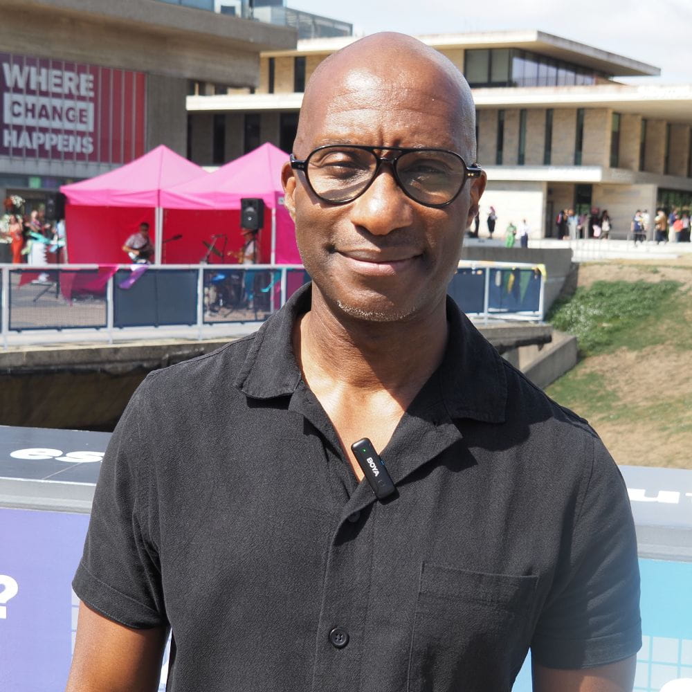 Clint Dyer at Colchester Campus