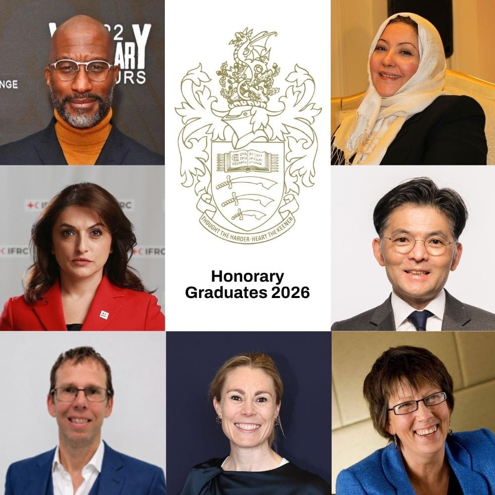 Profile pictures of all honorary graduates in 2026
