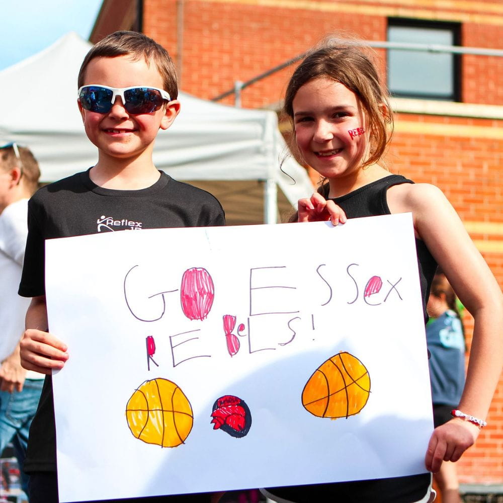 Two young fans enjoy last year's event