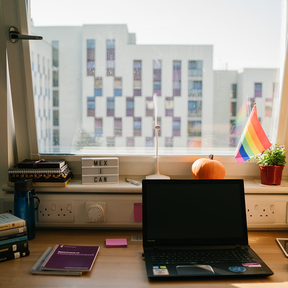 View of Meadows from accommodation bedroom window