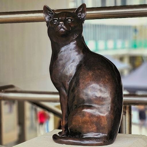 Campus Cat statue