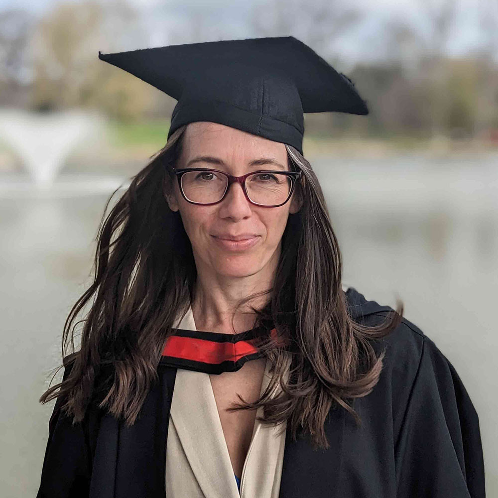 Kate Beckwith in gown