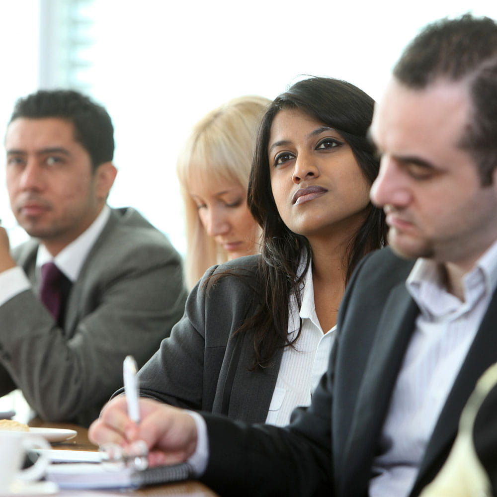 Students studying on the Core Management Executive Education course