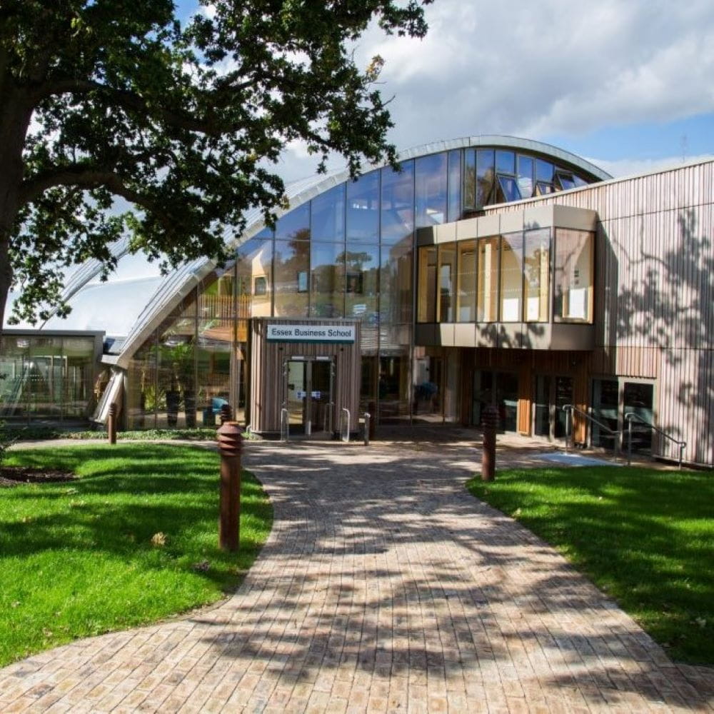 Outside of Essex Business School on Colchester campus