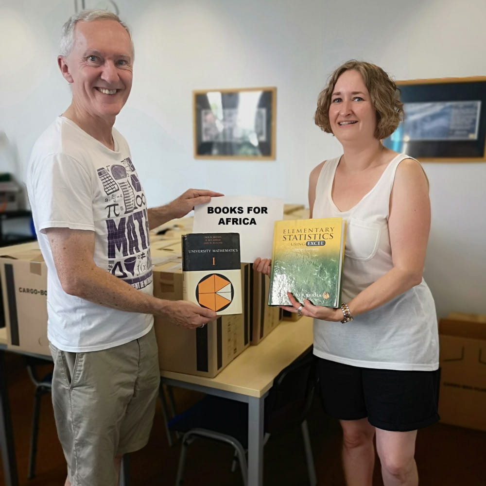 Professor Peter Higgins and Claire Watts