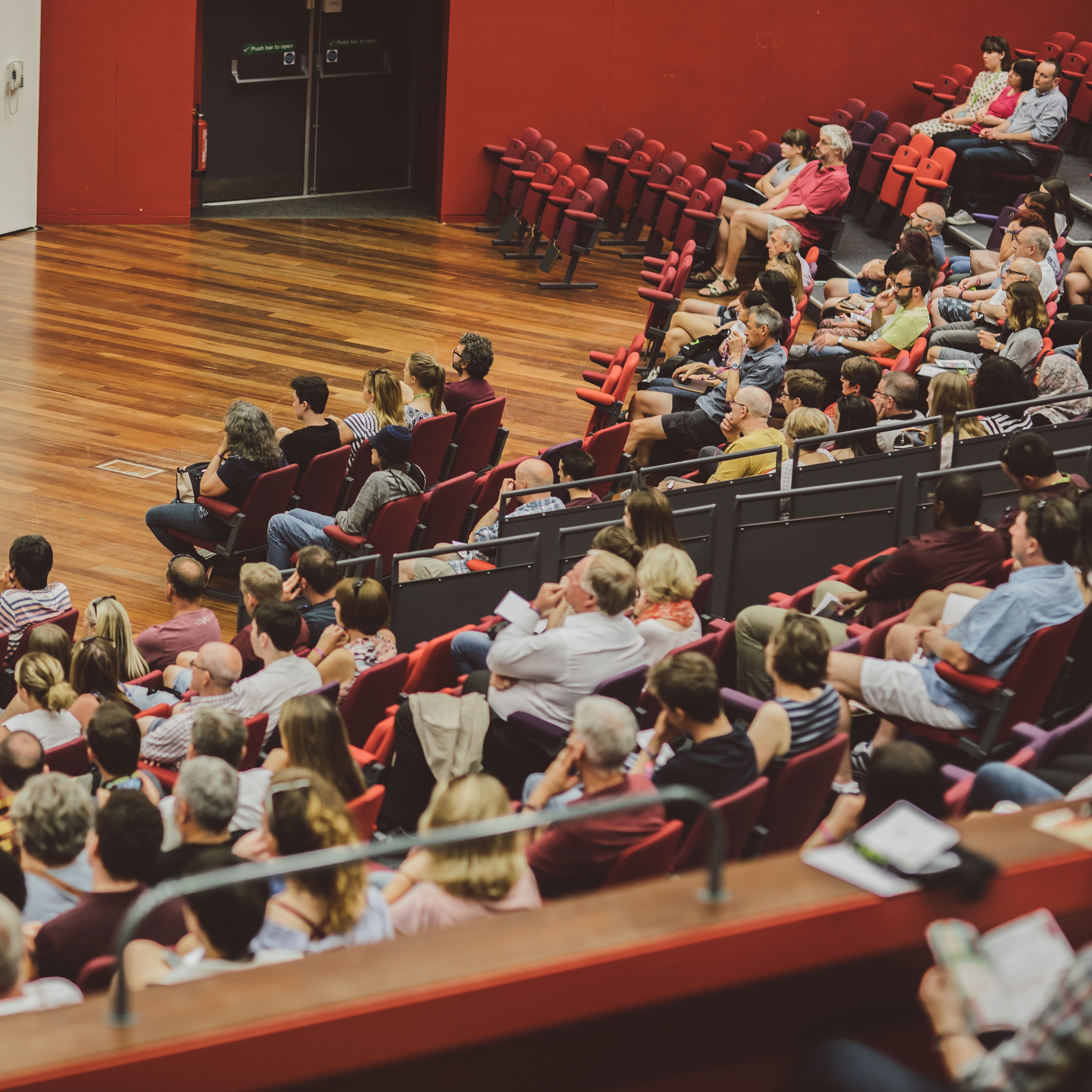 Group of people in lecture hall