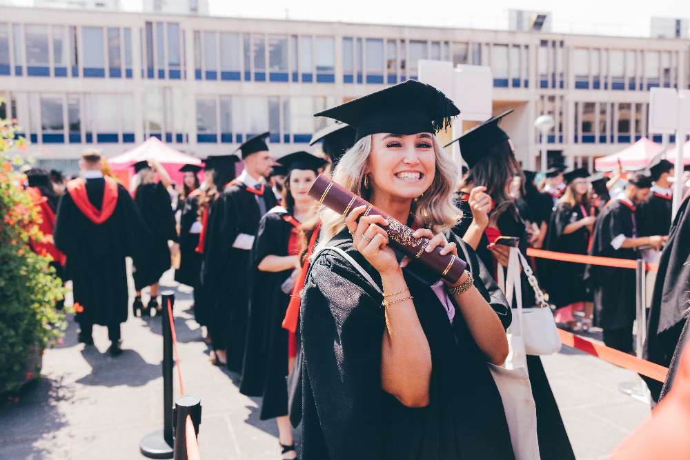 Student receiving award at Graduation 