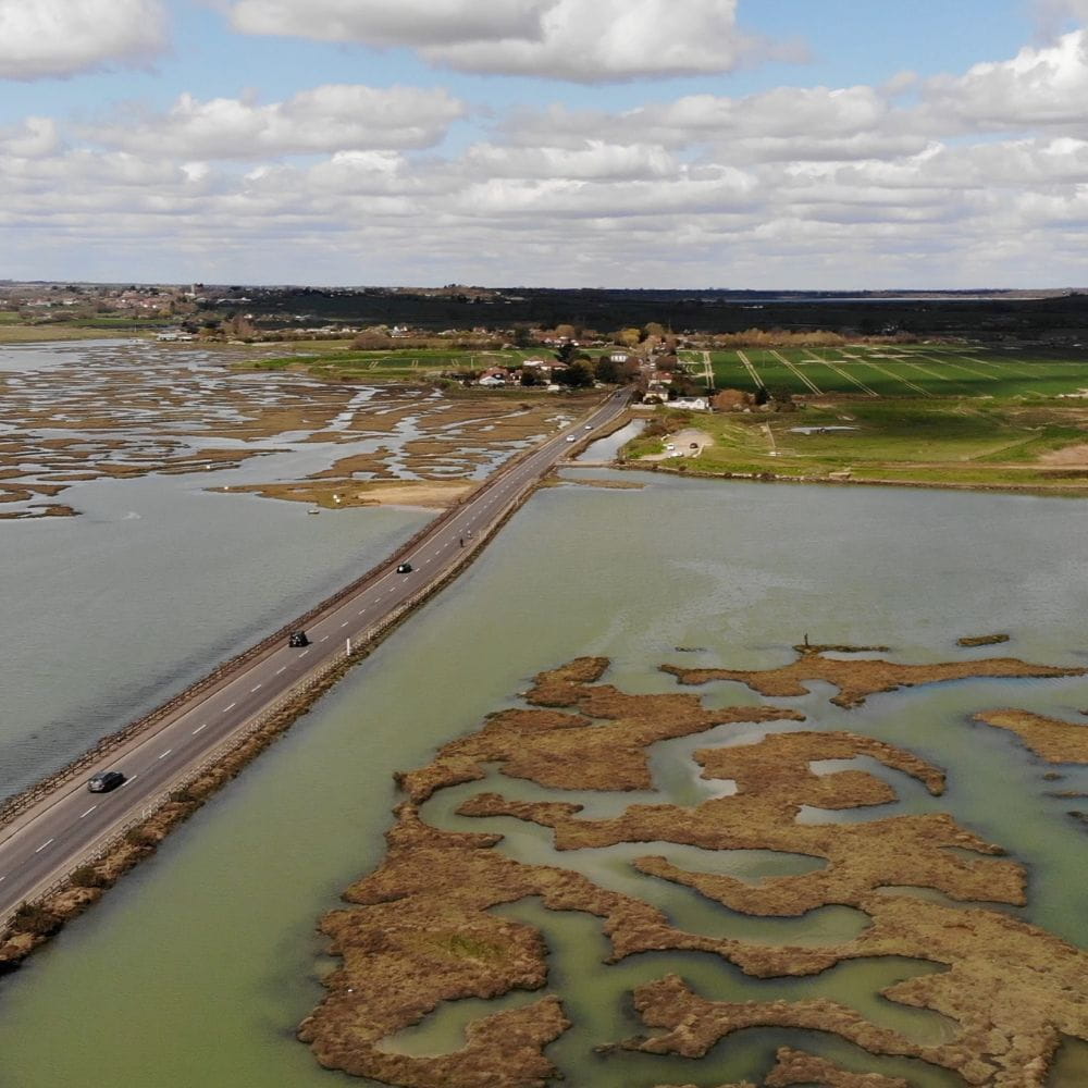 Mersea Island, seen from the air