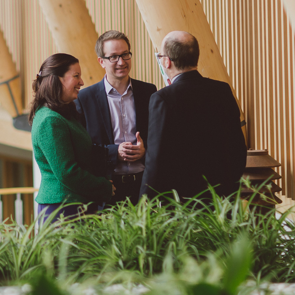 Group of business people chatting