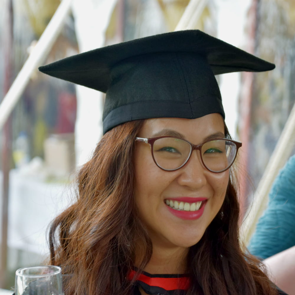 A graduate from our school of Health and Social Care.