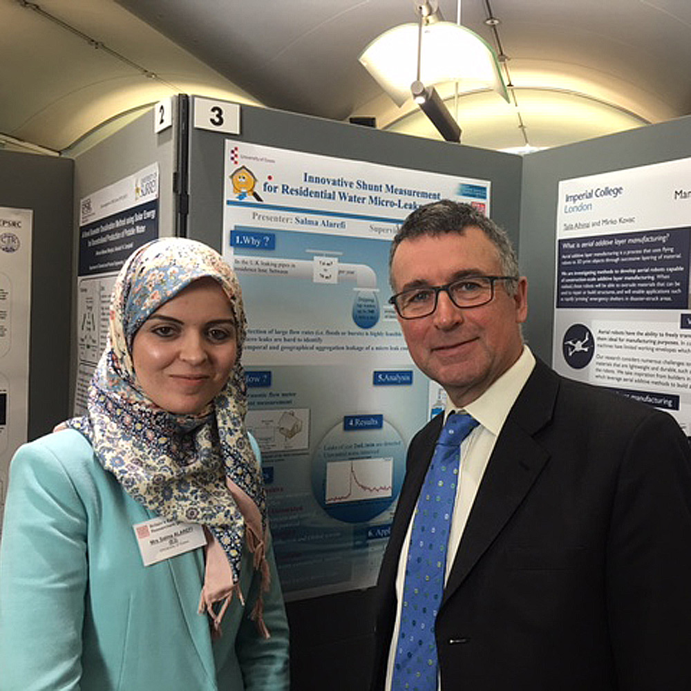 Salma Alarefi with Harwich and North Essex MP Bernard Jenkin