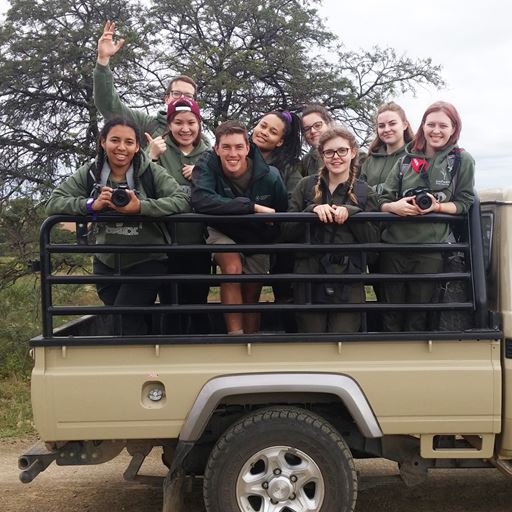 Students at the UmPhafa nature reserve in South Africa.