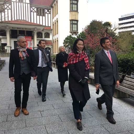 Essex delegation given a tour of Waseda University in Tokyo.