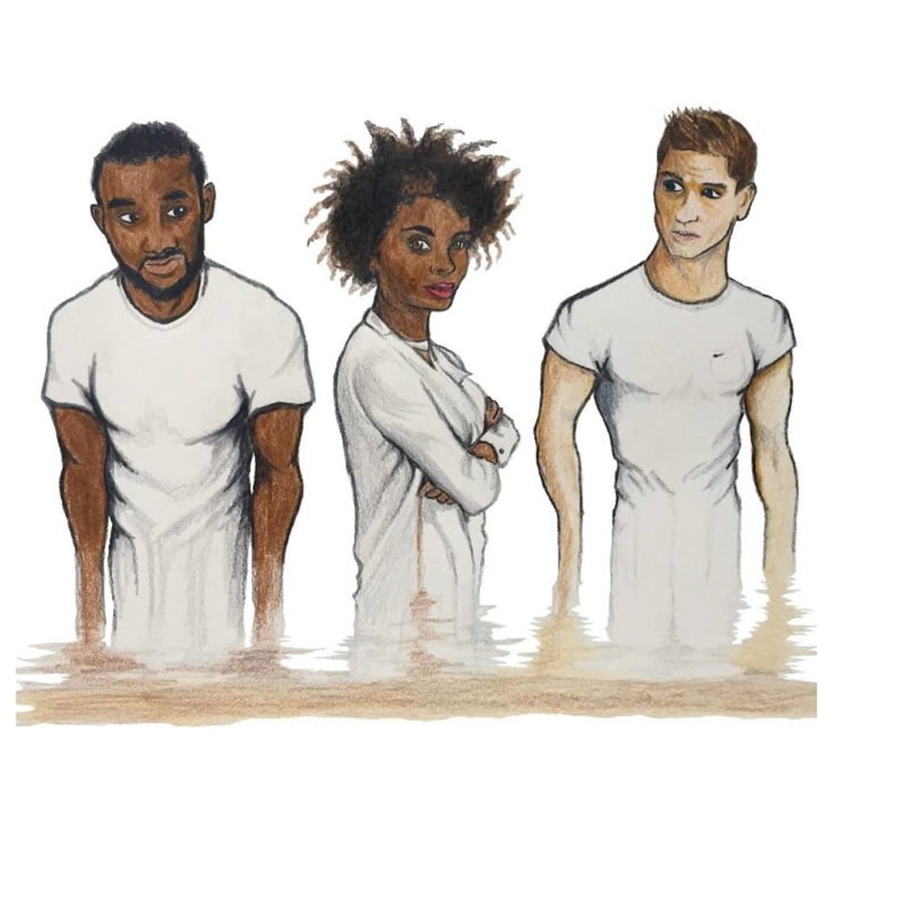 Drawing of East 15 graduates