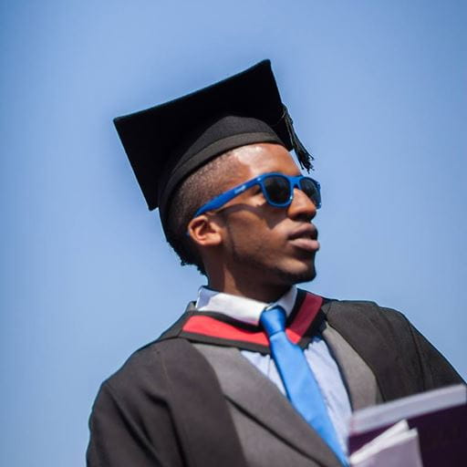 A graduate of Essex University who received funding and help with tuition fees.