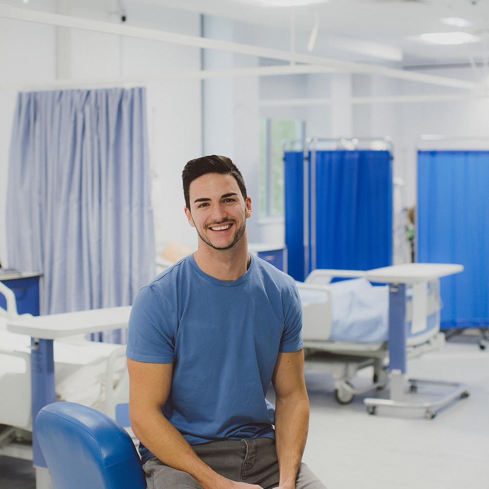Ryan Bradley in the Physio lab