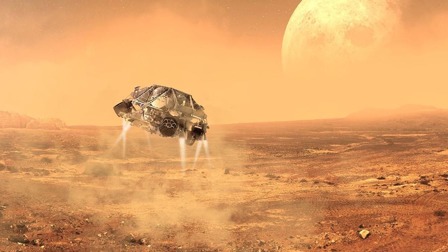Mars Mining Robots in support of Human Habitation