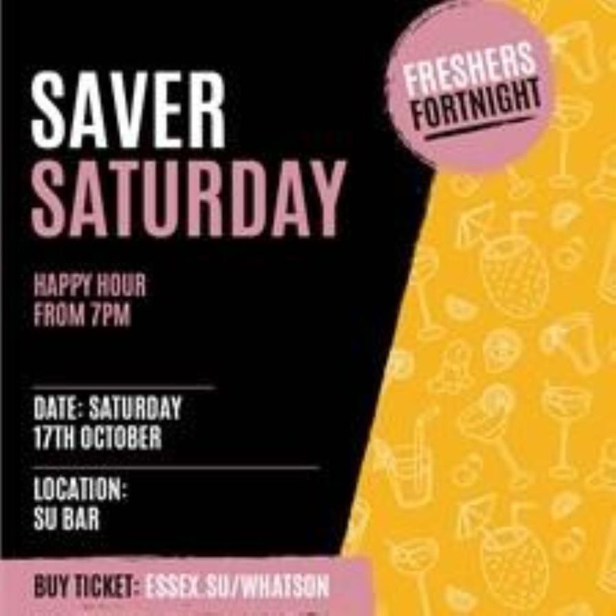 The Students Union Bar Presents Saver Saturdays