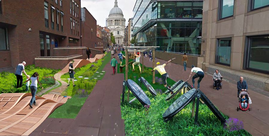 Walkers choose fun obstacles over boring pavements