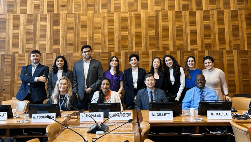 Members of the Arbitrary Detention Redress Unit with Dr Matthew Gillett and other members of the UN Working Group on Arbitrary Detention 