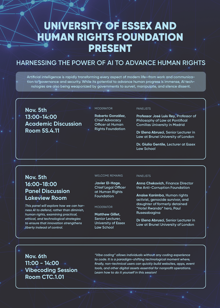 Harnessing the Power of AI to advance Human Rights Panel