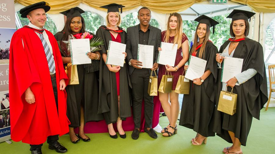 Graduation prizes for Essex Business School students