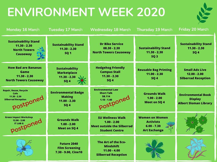 EVENT CANCELLED: Environment Week 2020