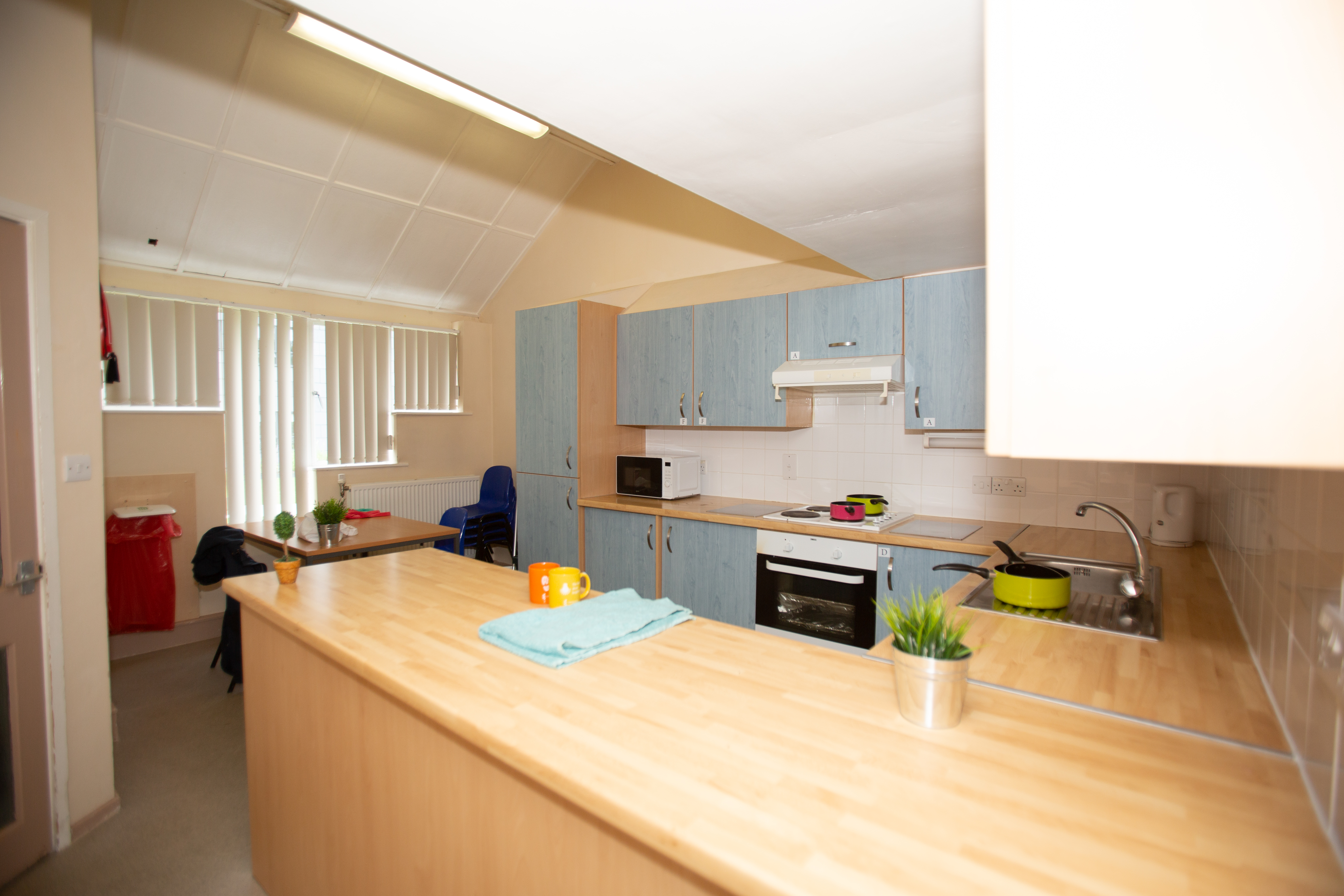 Kitchen within Wolfson Court accommodation
