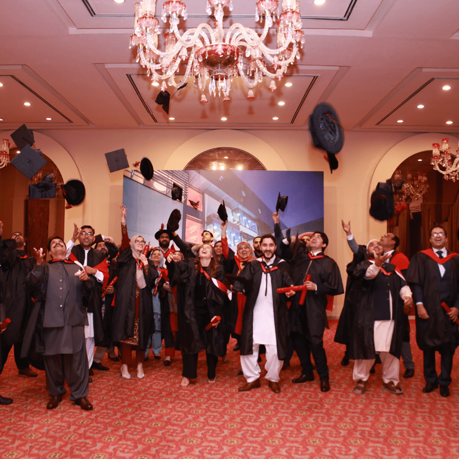 Our 2023 Graduates celebrating at their Graduation in Pakistan