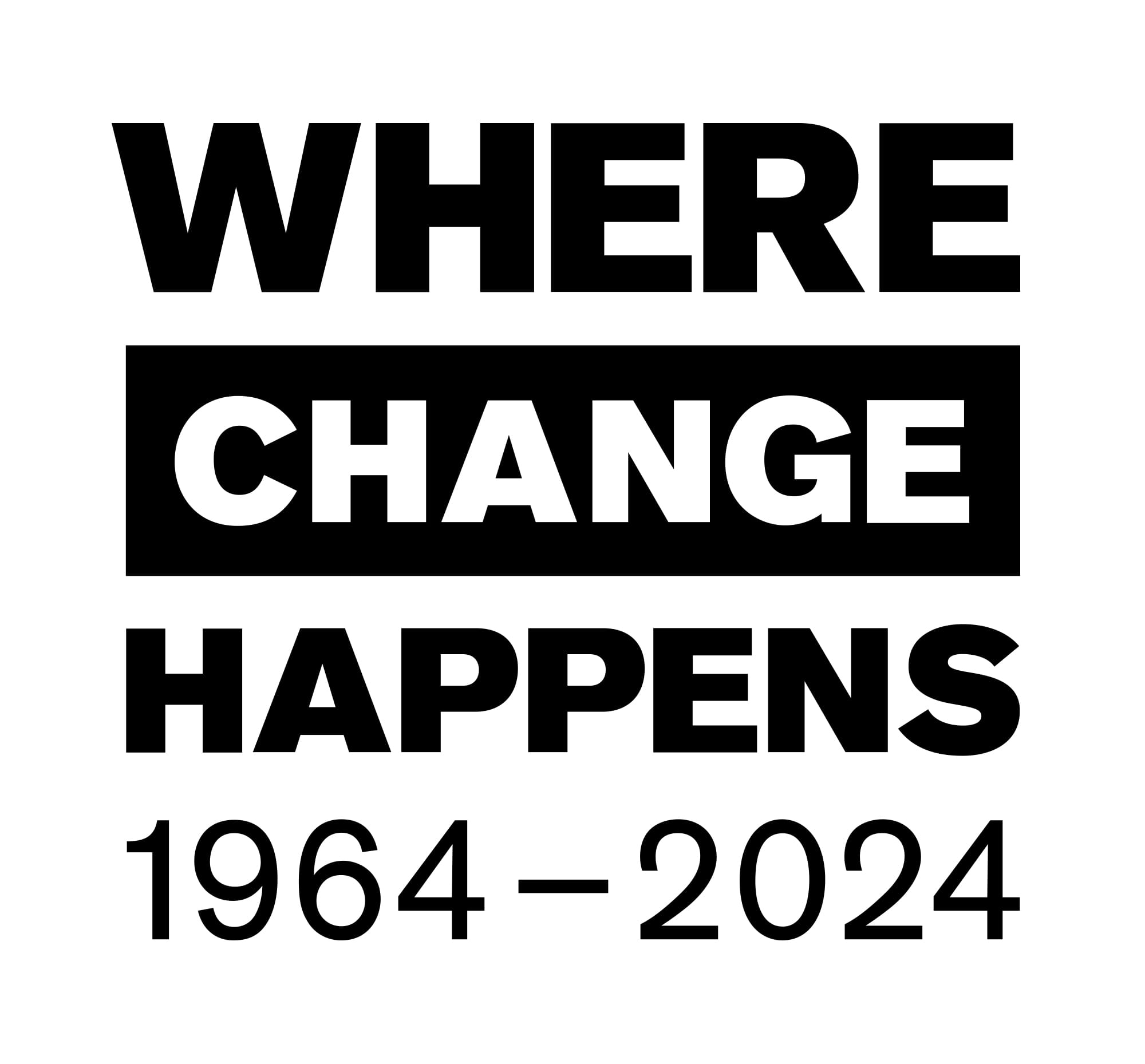 University of Essex 60th anniversary logo Where Change Happens
