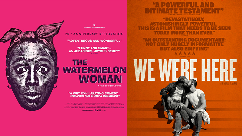 The Watermelon Woman and We Were Here film posters