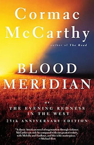 Book cover for Blood Meridian by Cormac McCarthy