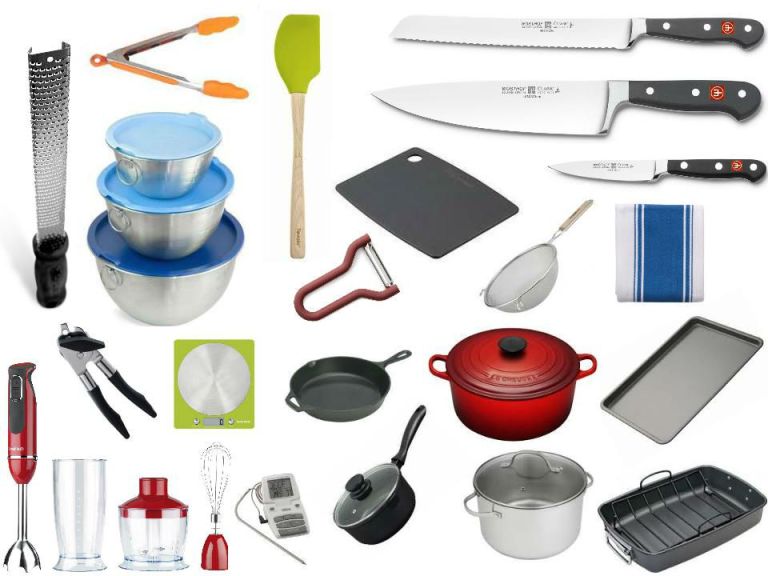 Stock photo of basic kitchen utensils and supplies