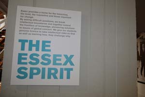 The Essex Spirit poster on a wall
