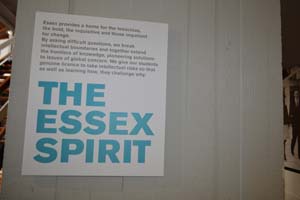 The Essex Spirit poster on a wall