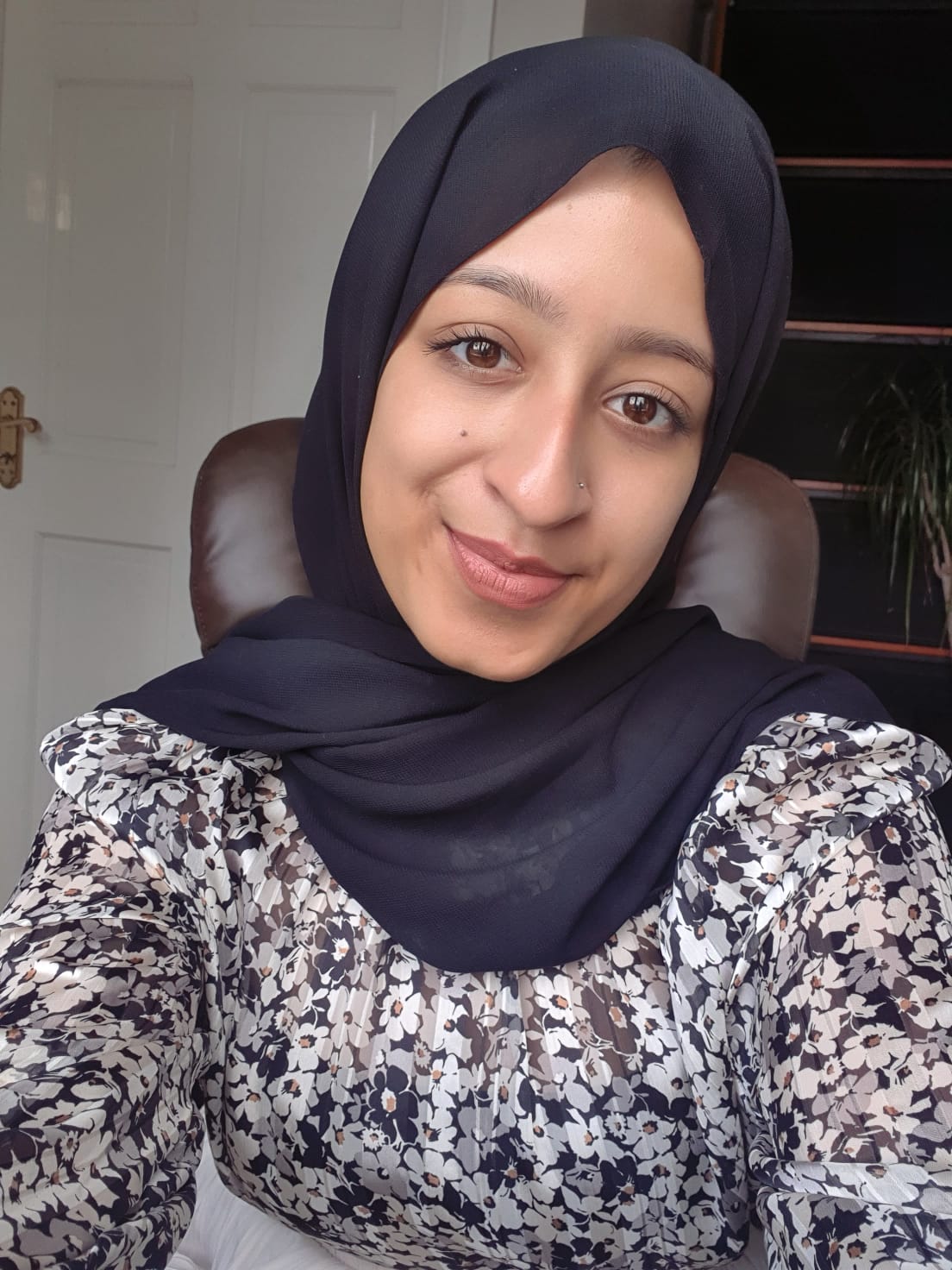portrait of Isma Asif on her First \day of work