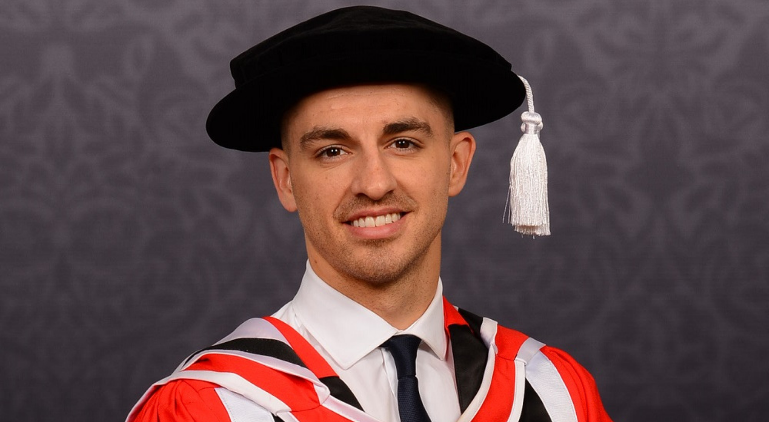 Max Whitlock in his graduation robes. 