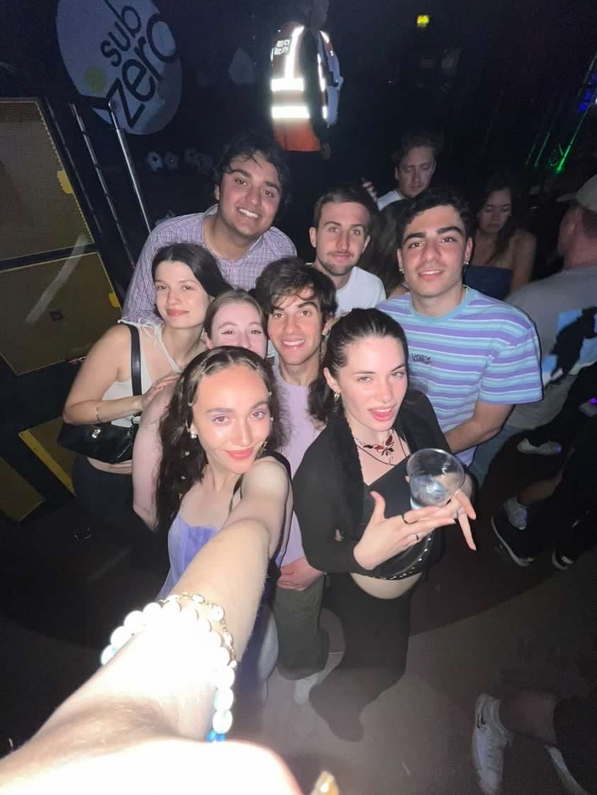 students taking selfie in Sub Zero, Colchester campus