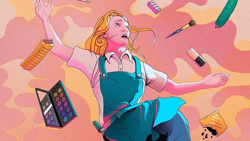 Promotional graphic for Alice Stephens's Spit It Out