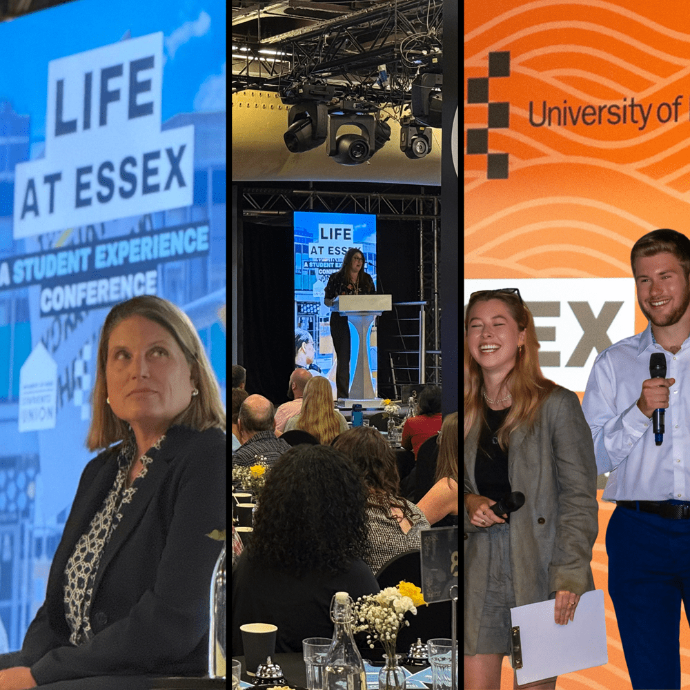 A triptych of images from our Student Experience Conference.