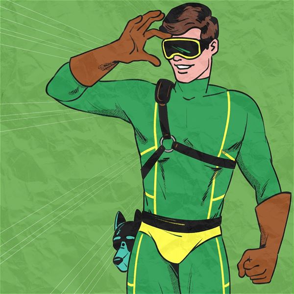 Beating off superheroes colchester fringe graphic green