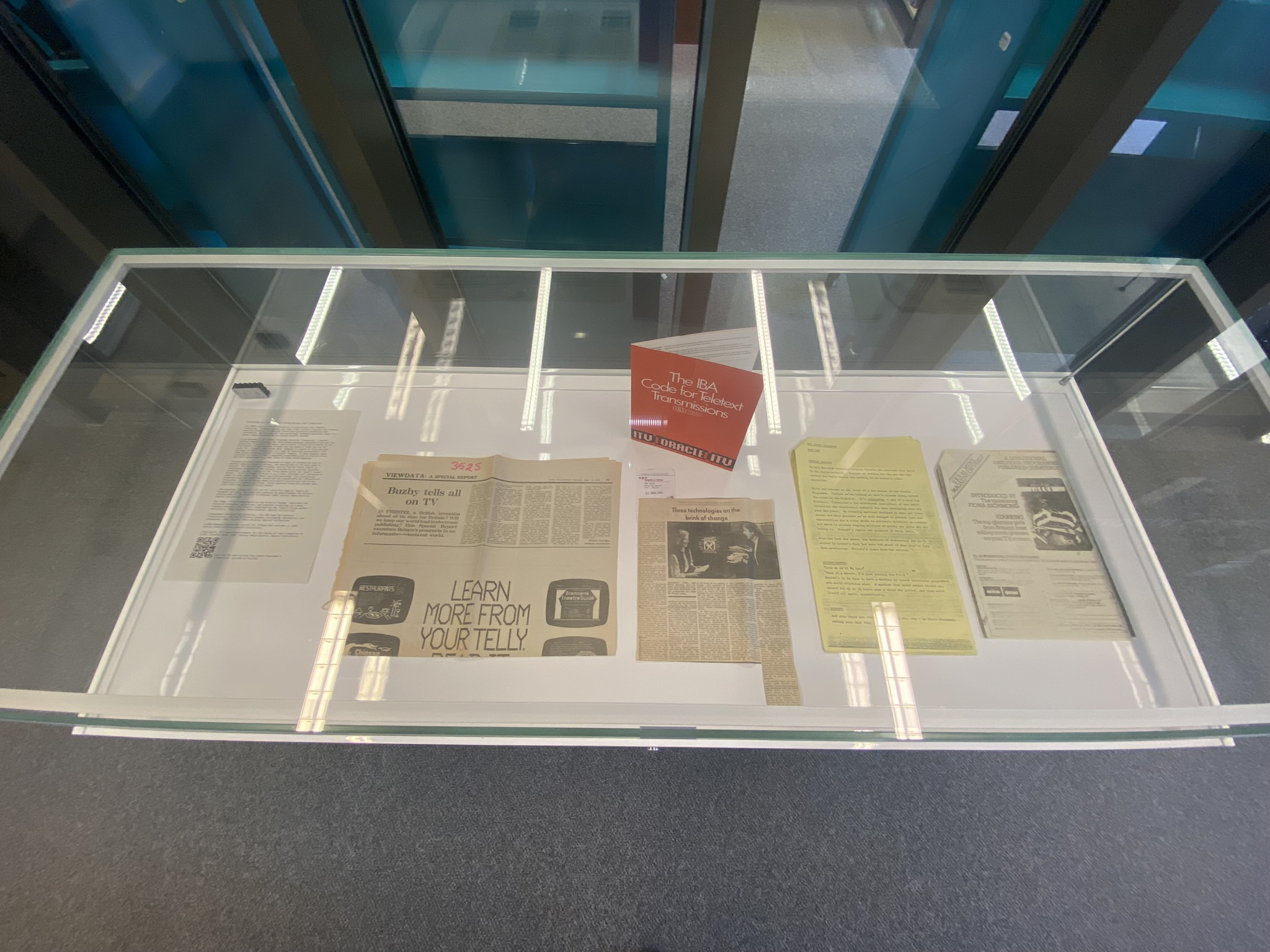 Dispatches from the Culture War exhibition on the Floor 1 landing of the Albert Sloman Library, curated by BA Curating final year student, Tilly Hawkins, with excerpts from the NVALA archive.