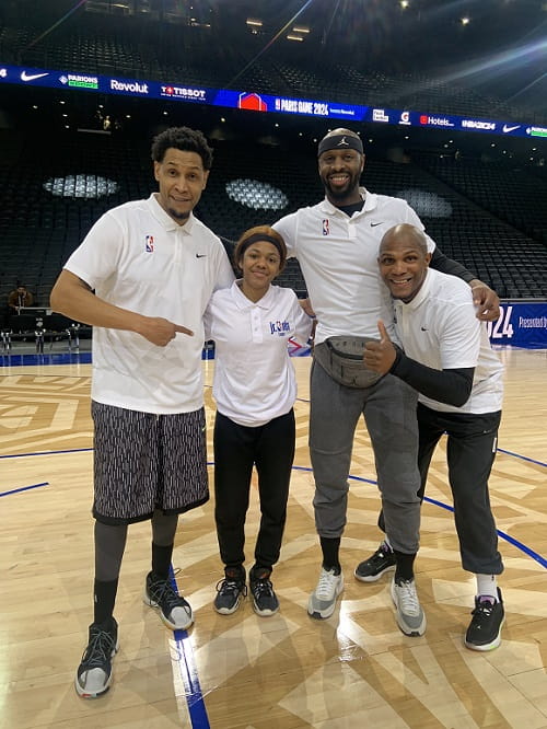 Shantell Ayton with coaches from the London Coaches Program